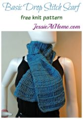 Basic Drop Stitch Scarf free knit pattern by Jessie At Home Basic Drop Stitch Scarf free knit pattern by Jessie At Home