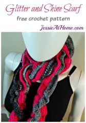 Glitter and Shine Scarf free crochet pattern by Jessie At Home Glitter and Shine Scarf free crochet pattern by Jessie At Home