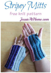 171103 Stripey Mitts - free knit pattern by Jessie At Home 171103 Stripey Mitts - free knit pattern by Jessie At Home