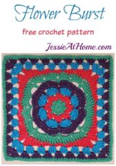 Flower Burst free crochet pattern by Jessie At Home Flower Burst free crochet pattern by Jessie At Home