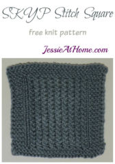SKYP Stitch Square - free knit pattern by Jessie At Home SKYP Stitch Square - free knit pattern by Jessie At Home