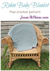 Robin Baby Blanket - free crochet pattern by Jessie At Home Robin Baby Blanket - free crochet pattern by Jessie At Home
