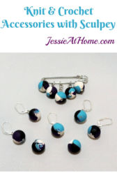 Crochet & Knit accessories with Sculpey from Jessie At Home Crochet & Knit accessories with Sculpey from Jessie At Home