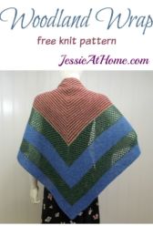 Woodland Wrap - free knit pattern by Jessie At Home Woodland Wrap - free knit pattern by Jessie At Home