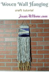 Woven Wall Hanging craft tutorial by Jessie At Home Woven Wall Hanging craft tutorial by Jessie At Home