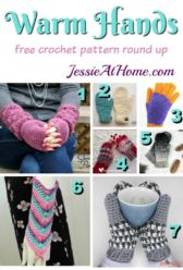 Warm Hands - free crochet pattern round up from Jessie At Home Warm Hands - free crochet pattern round up from Jessie At Home