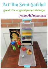 Art Bin Semi-Satchel - great for origami paper storage - Jessie At Home Art Bin Semi-Satchel - great for origami paper storage - Jessie At Home