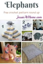 Elephant Free Crochet Pattern Round Up from Jessie At Home Elephant Free Crochet Pattern Round Up from Jessie At Home