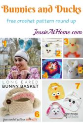 Bunnies and Duck free crochet pattern round up from Jessie At Home Bunnies and Duck free crochet pattern round up from Jessie At Home