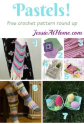Pastel free crochet pattern round up from Jessie At Home Pastel free crochet pattern round up from Jessie At Home