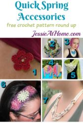 Quick Spring Accessories - free crochet pattern round up from Jessie At Home Quick Spring Accessories - free crochet pattern round up from Jessie At Home