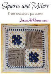 A Unique Granny Square Pattern for Allison - Squares and Miters - free crochet pattern by Jessie At Home A Unique Granny Square Pattern for Allison - Squares and Miters - free crochet pattern by Jessie At Home