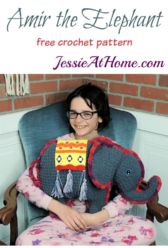 Amir the Elephant free crochet pattern by Jessie At Home Amir the Elephant free crochet pattern by Jessie At Home