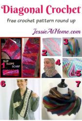Diagonal Crochet free crochet round up pattern from Jessie At Home Diagonal Crochet free crochet round up pattern from Jessie At Home