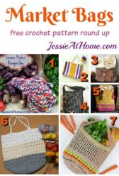 Farmers Market Bags free crochet pattern round up by Jessie At Home Farmers Market Bags free crochet pattern round up by Jessie At Home