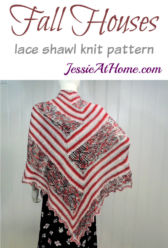 Fall Houses lace shawl knit pattern by Jessie At Home Fall Houses lace shawl knit pattern by Jessie At Home