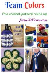 Team Colors free crochet pattern round up from Jessie At Home Team Colors free crochet pattern round up from Jessie At Home