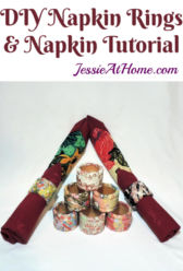 DIY Napkin Rings and Napkin Tutorial by Jessie At Home DIY Napkin Rings and Napkin Tutorial by Jessie At Home
