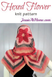 Hexed Flower - knit hexagon wrap pattern by Jessie At Home Hexed Flower - knit hexagon wrap pattern by Jessie At Home