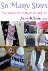Many Size Crochet free crochet pattern round up from Jessie At Home Many Size Crochet free crochet pattern round up from Jessie At Home
