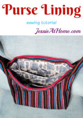 Purse Lining Tutorial - fabric lining with pockets by Jessie At Home Purse Lining Tutorial - fabric lining with pockets by Jessie At Home