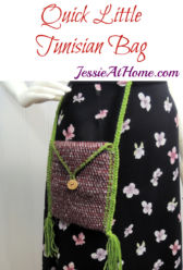 Quick Little Tunisian Bag -Tunisian Crochet Pattern by Jessie At Home Quick Little Tunisian Bag -Tunisian Crochet Pattern by Jessie At Home